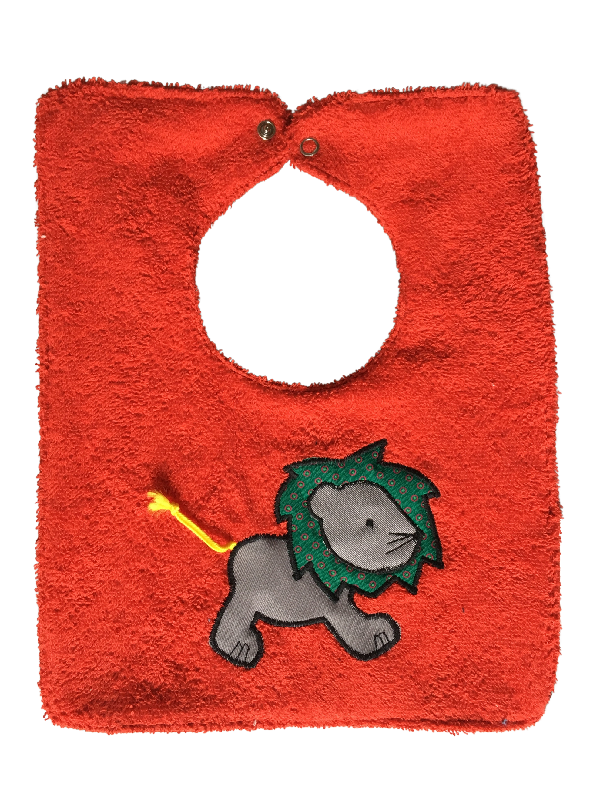 Baby Bib - Lion - Red