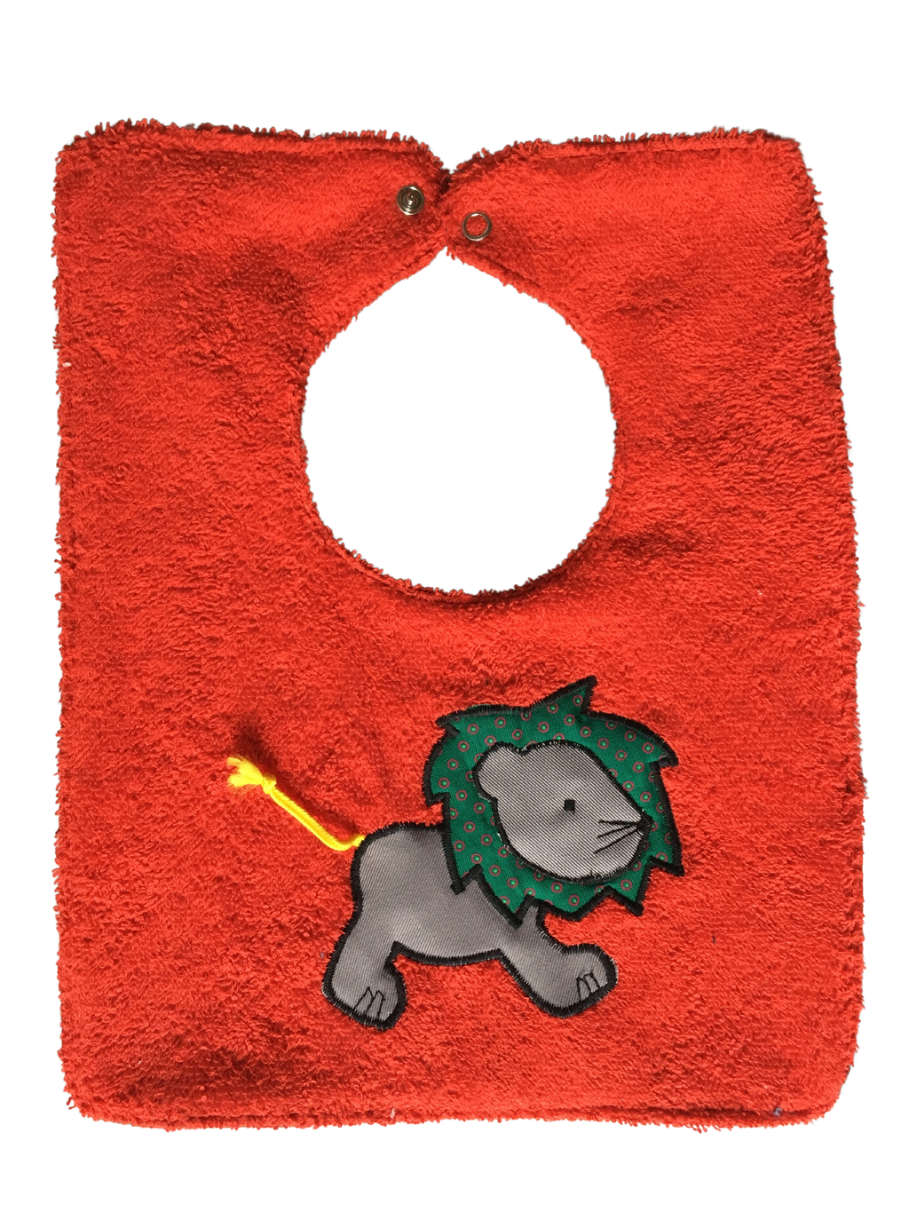 Baby Bib - Lion - Red